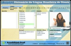 LIBRAS - Dicionário da L�ngua Brasileira de Sinais - online (fig.01)